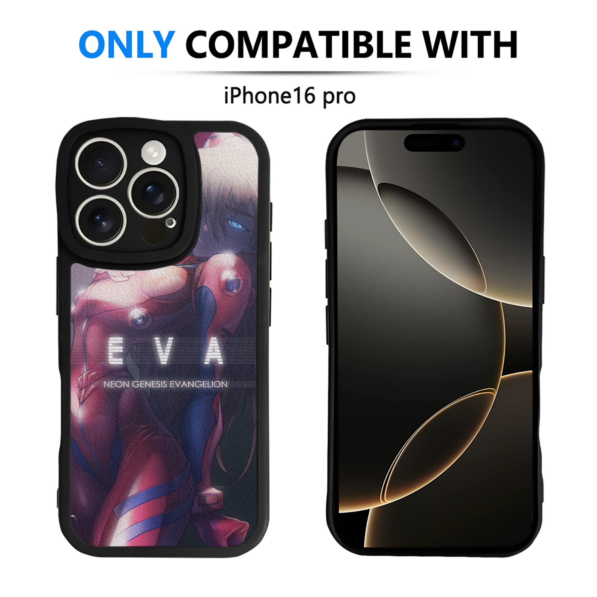 （画像用） EVA 新世紀エヴァンゲリオン 【iPhone 16シリーズ対応】シリコンスマホケース（レザー調） 材質：シリコン